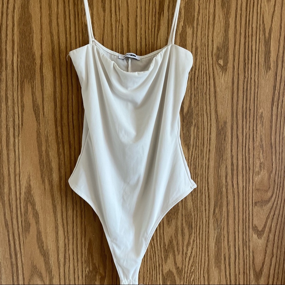 White fashion nova bodysuit
